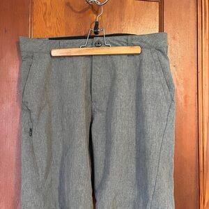 Kenneth Cole Charcoal Buttoned Shorts, Stretch Fit